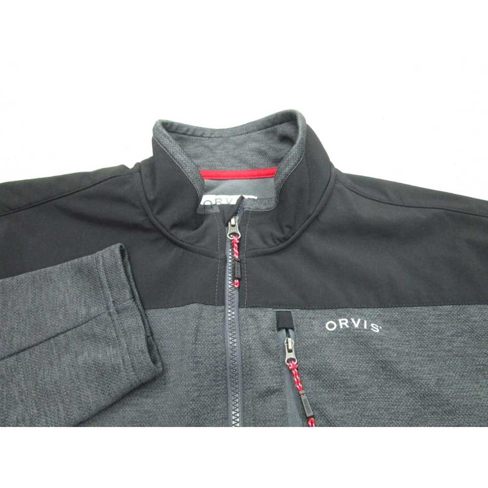 Orvis Orvis Sweater Mens XL Gray Black Tech Fleec… - image 3