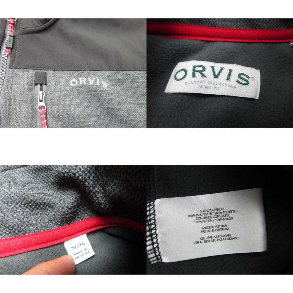 Orvis Orvis Sweater Mens XL Gray Black Tech Fleec… - image 4