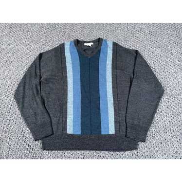 Geoffrey Beene Retro Preppy V-Neck Sweater Adult 2