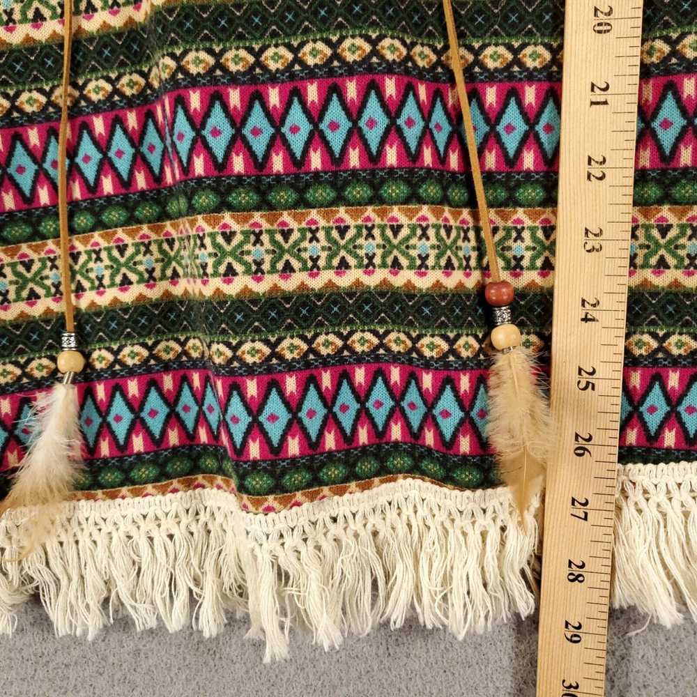 CO Earthbound Trading Co Poncho One Size Pullover… - image 3