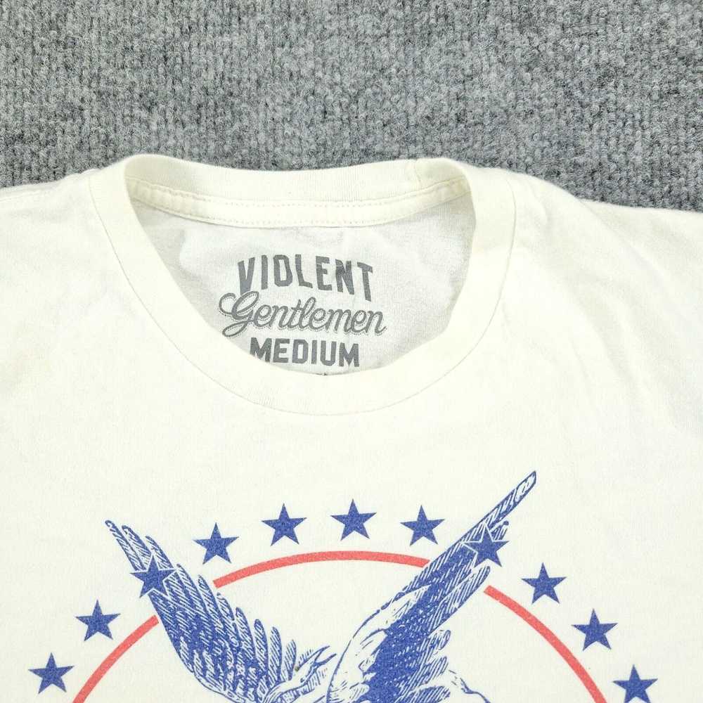 Vintage Violent Gentleman Shirt Men's Medium Whit… - image 3