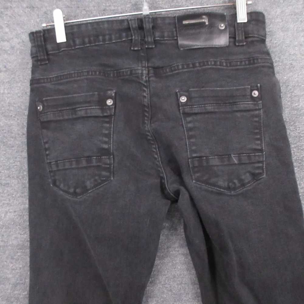 Vintage Copper Rivet Jeans Mens 32 Black Slim Fit… - image 5