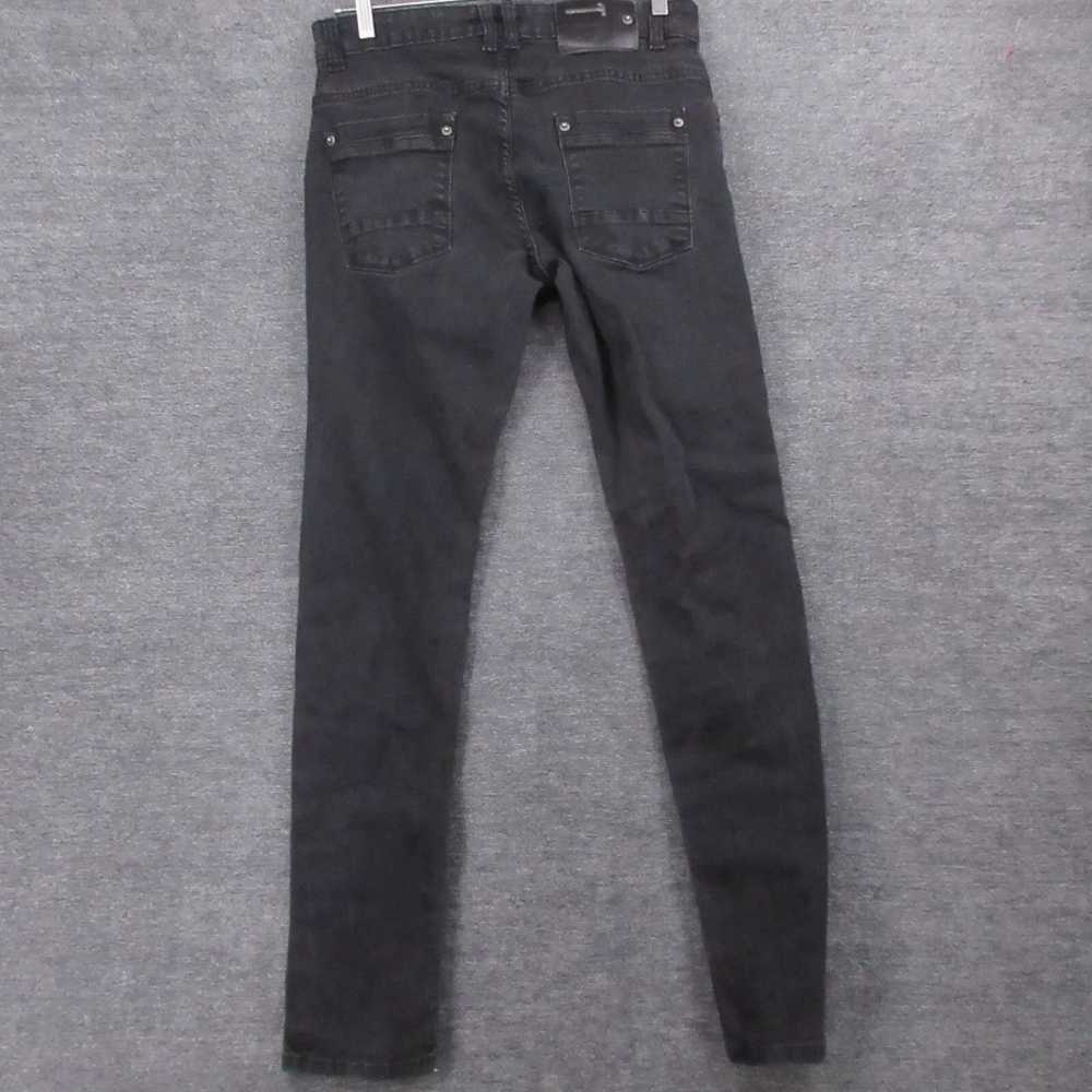 Vintage Copper Rivet Jeans Mens 32 Black Slim Fit… - image 6