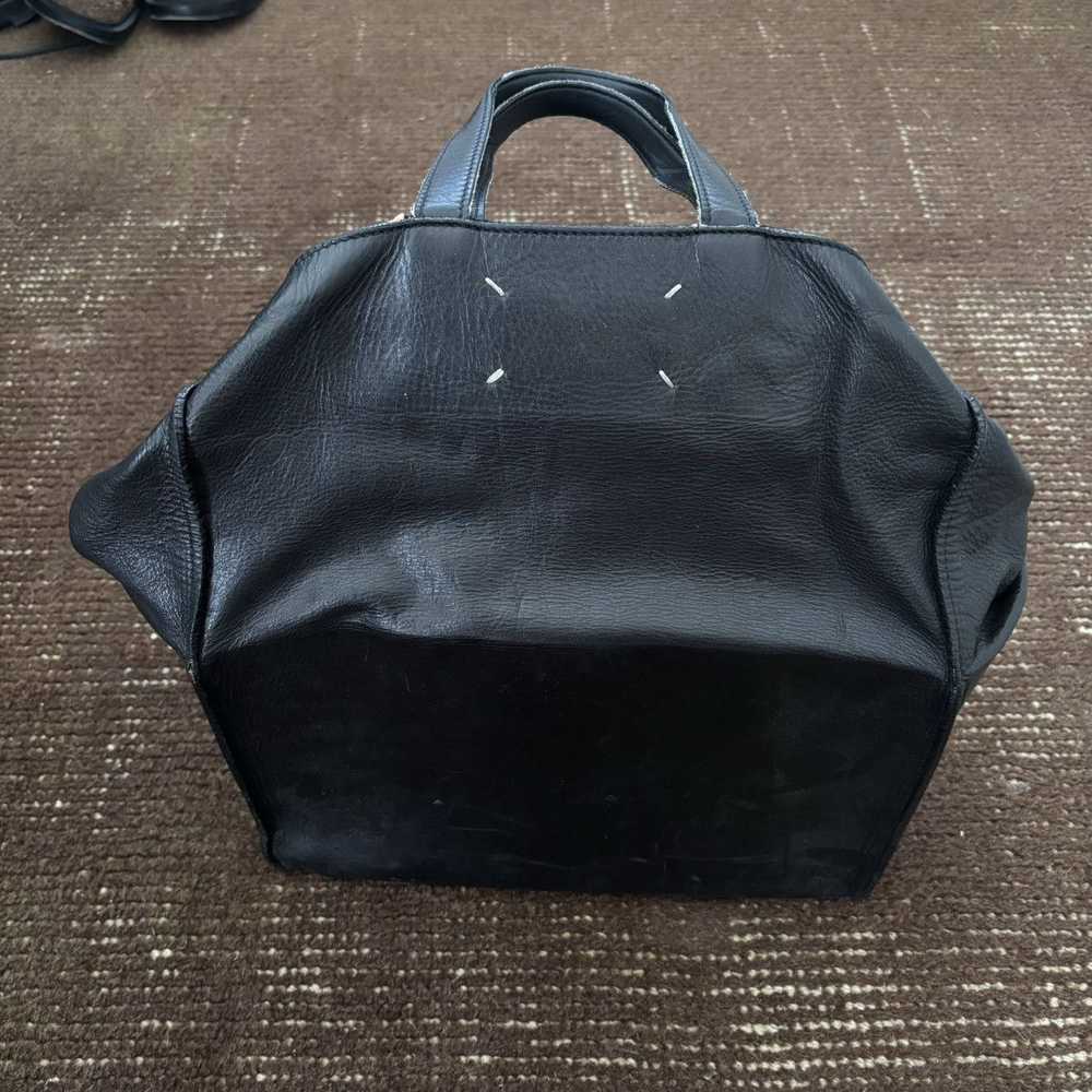 Maison Margiela Icons Black Leather Shopper Tote … - image 4