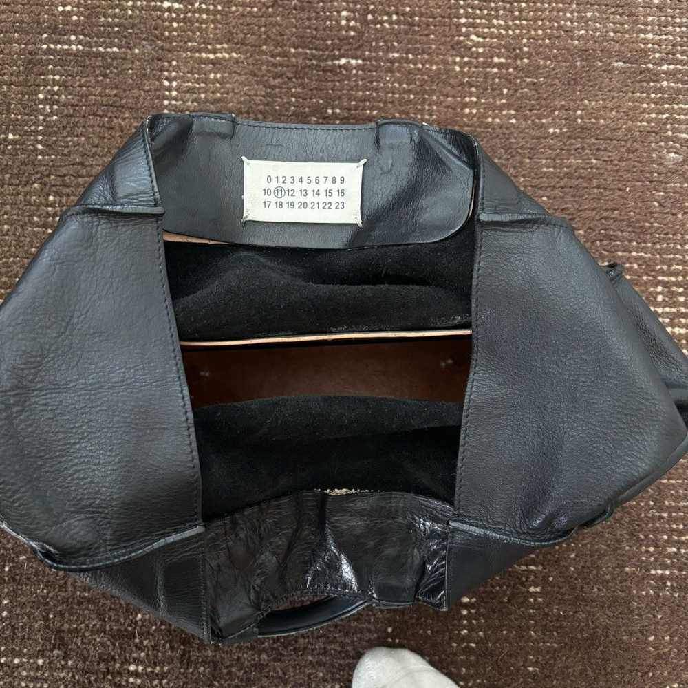 Maison Margiela Icons Black Leather Shopper Tote … - image 5