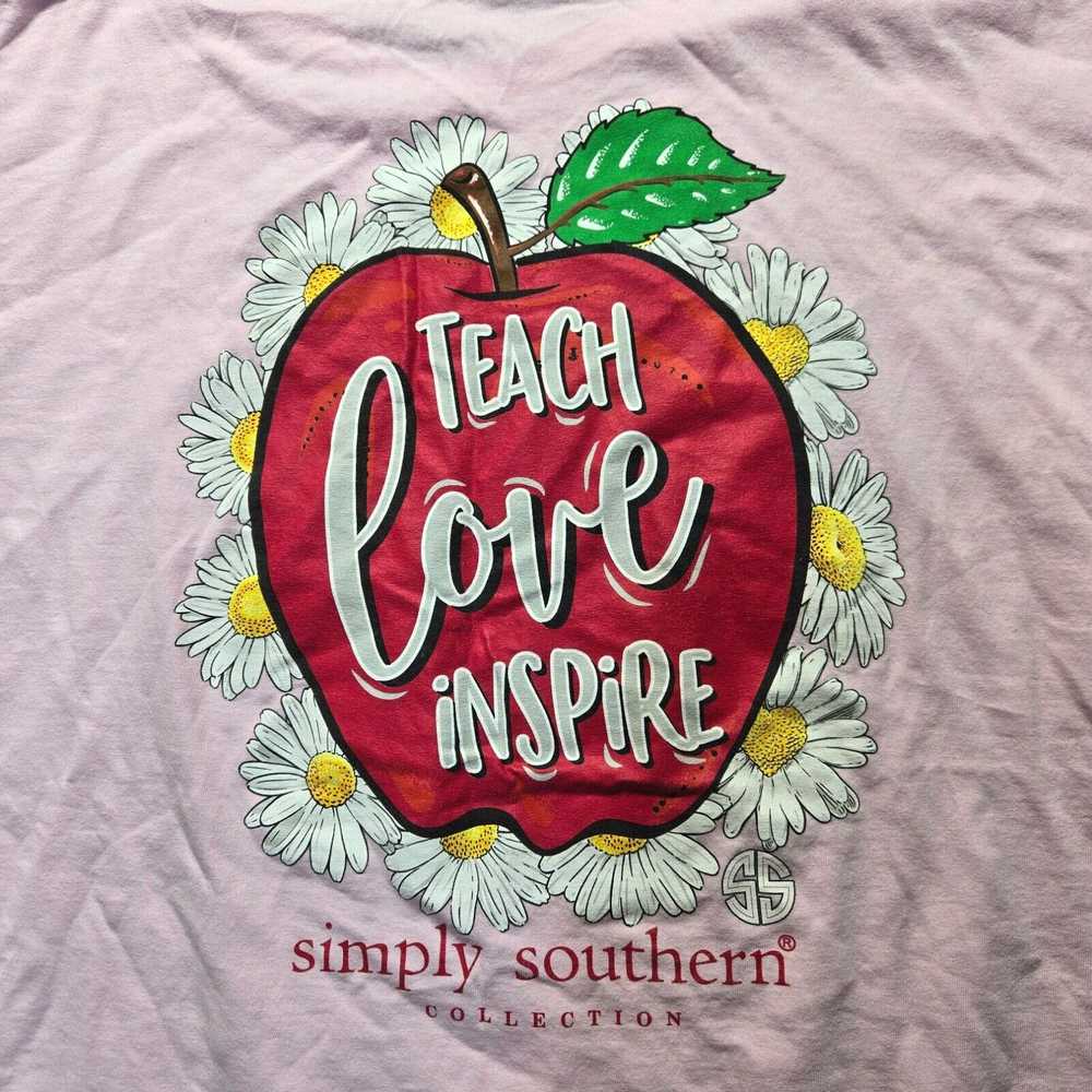 Vintage Simply Southern "Teach Love Inspire" Pink… - image 1