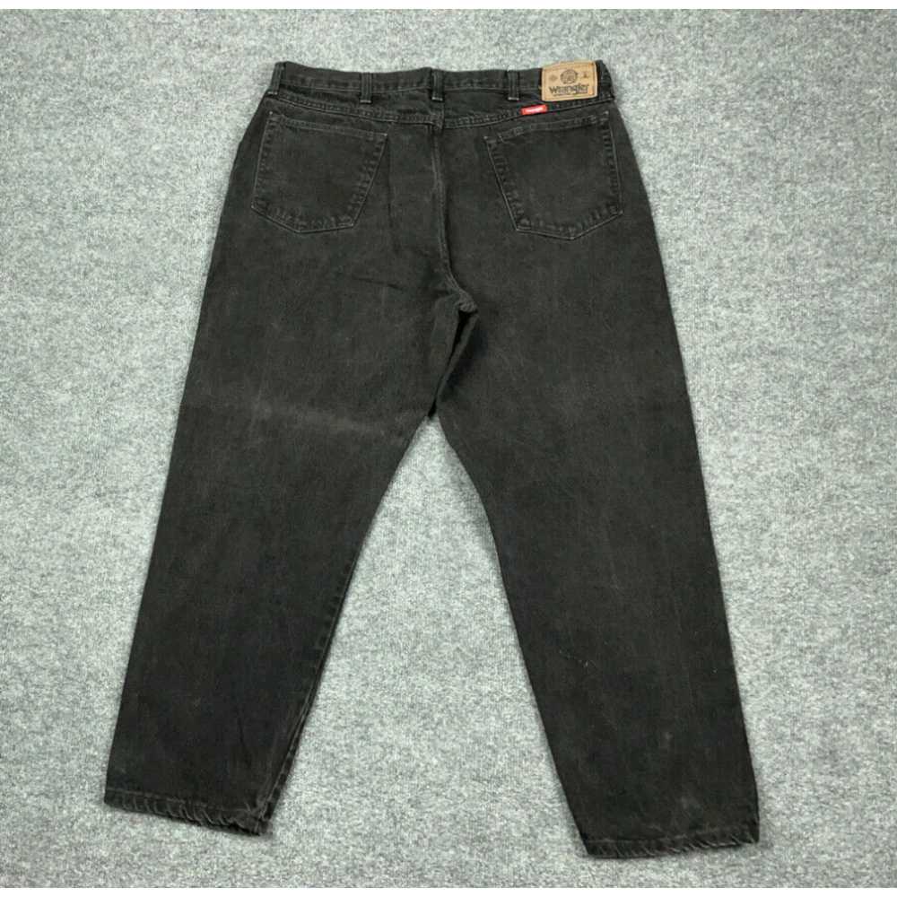 Wrangler VTG 80s Wrangler Black Denim Jeans Taper… - image 1