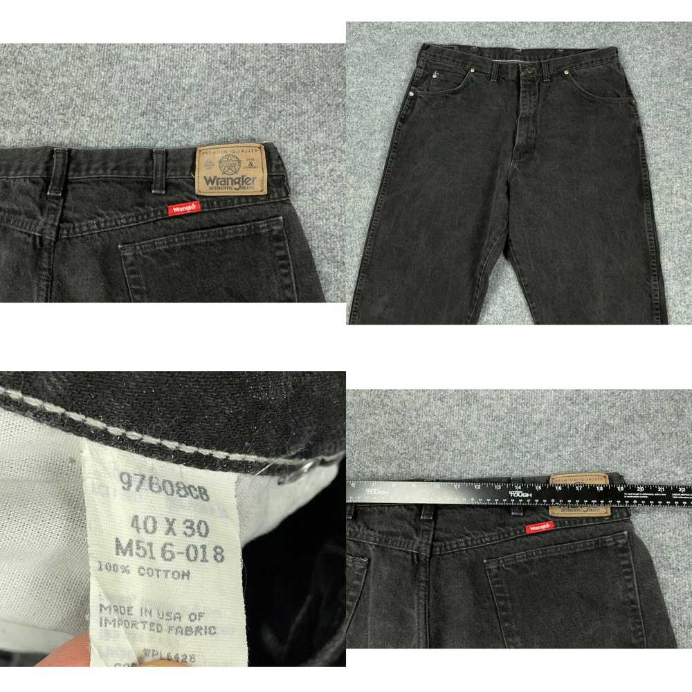 Wrangler VTG 80s Wrangler Black Denim Jeans Taper… - image 4