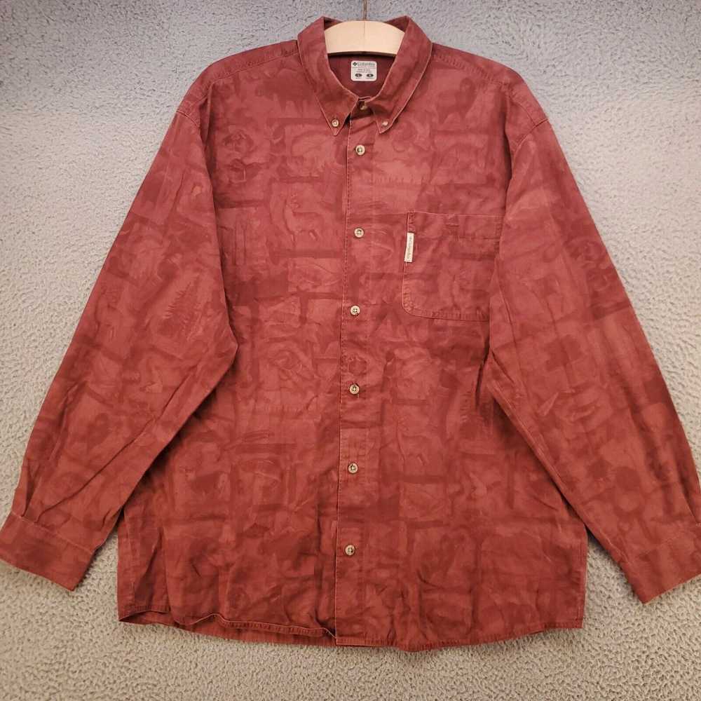 Elk Columbia PHG Shirt Mens Large Button Up Fish … - image 1