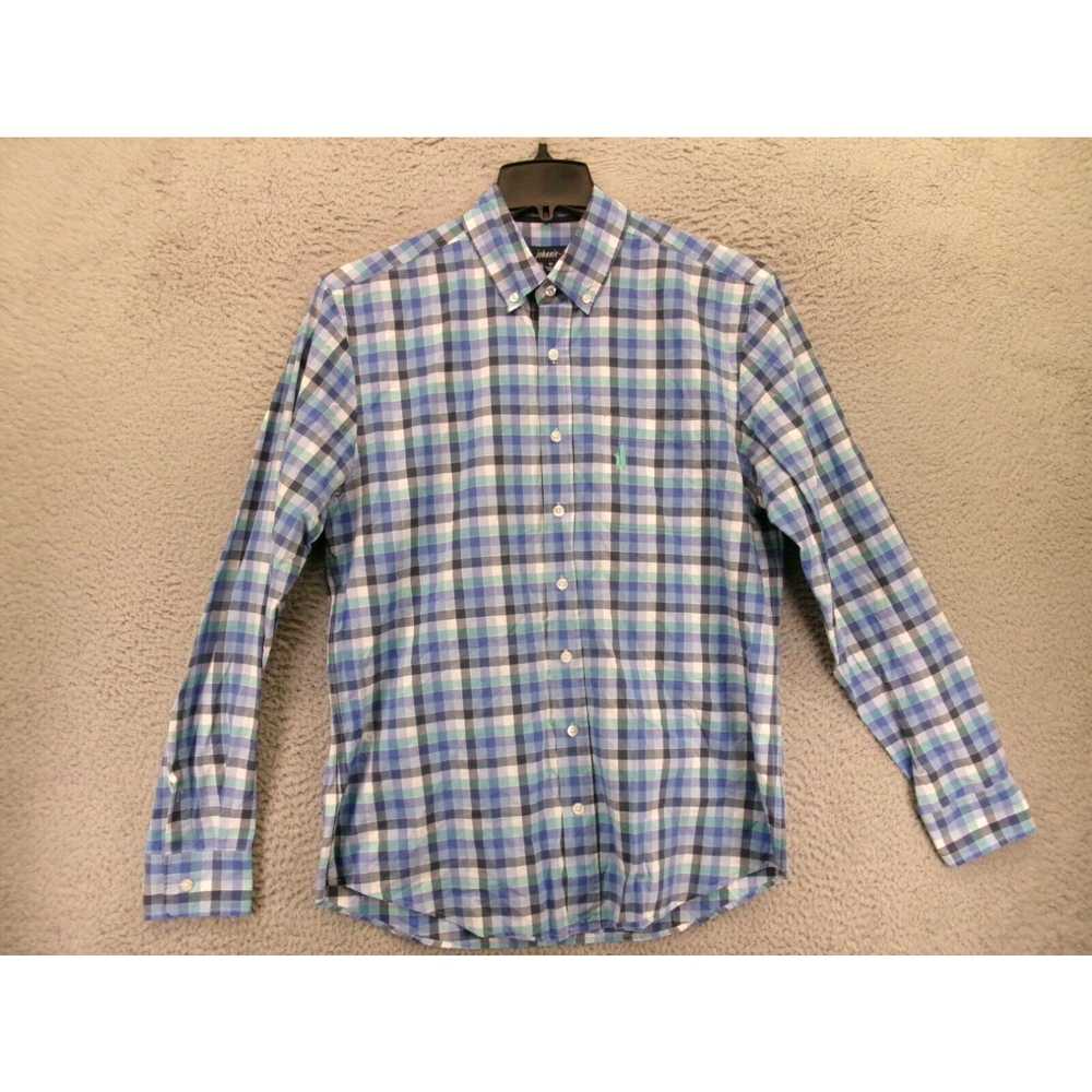 Vintage Johnnie O Shirt Mens Medium Long Sleeve B… - image 1