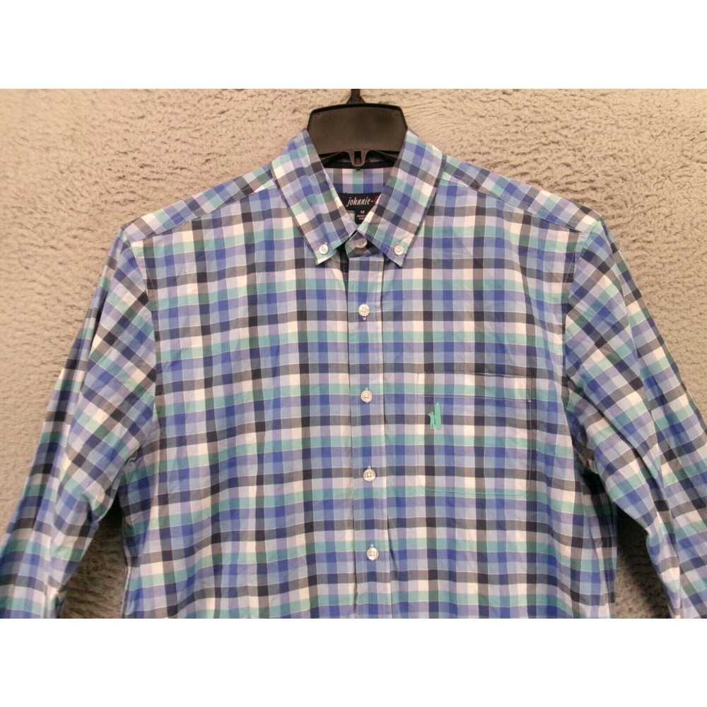 Vintage Johnnie O Shirt Mens Medium Long Sleeve B… - image 2