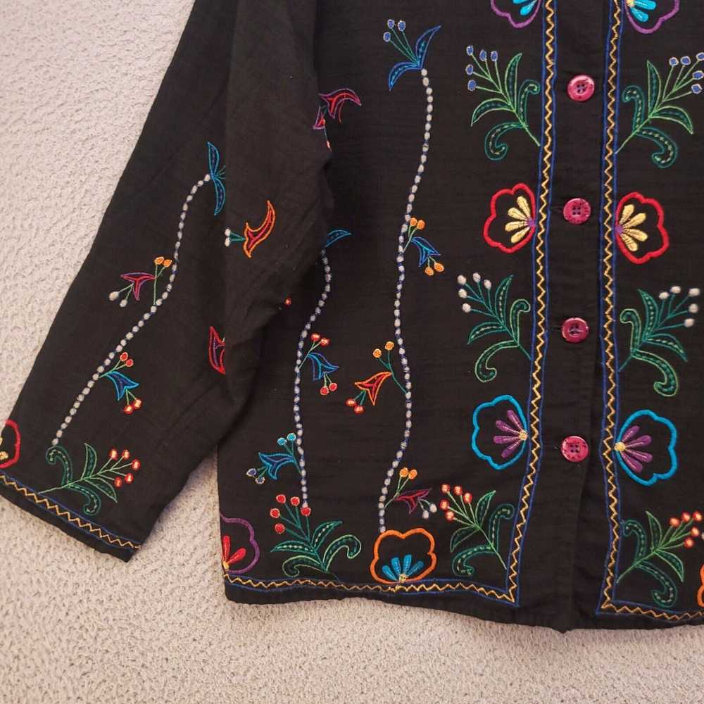 Vintage Life Style Jacket Womens Large Silk Blend… - image 3