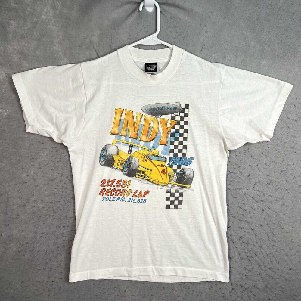 Screen Stars Vintage 90s Indy Car Racing Rick Mea… - image 1