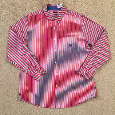 Chaps Chaps Button Up Shirt Mens Medium Red Blue … - image 1