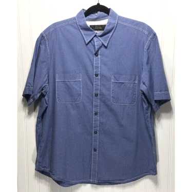 Tasso Elba TASSO ELBA Mens Size Large Blue Check C