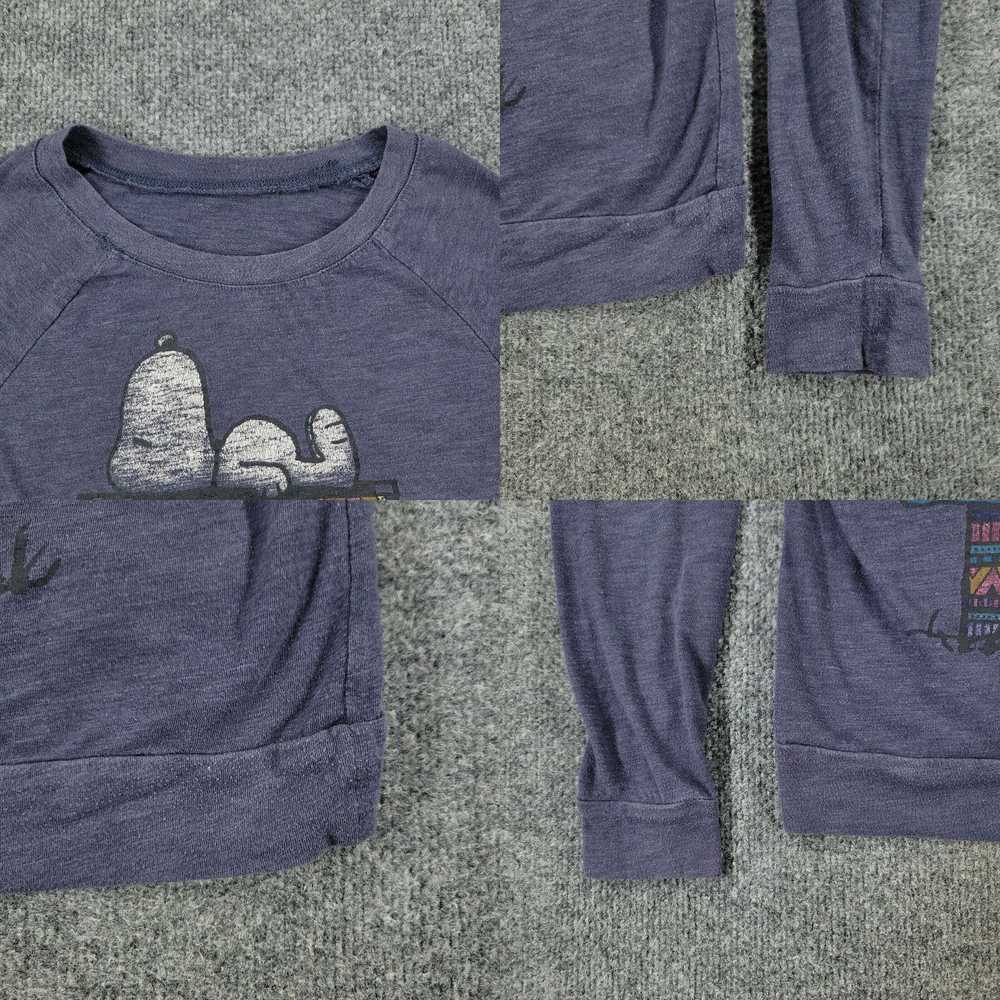 Peanuts Snoopy Shirt Women's Small Blue Dog House… - image 4