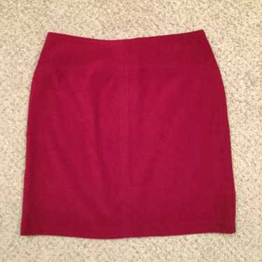 Vintage Fashion Bug Skirt Size 12 Red Short Penci… - image 1