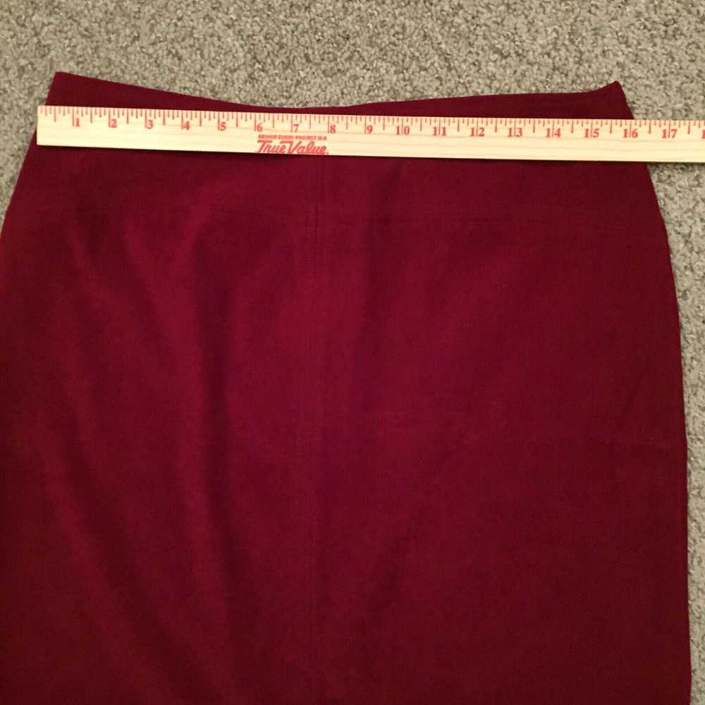 Vintage Fashion Bug Skirt Size 12 Red Short Penci… - image 3