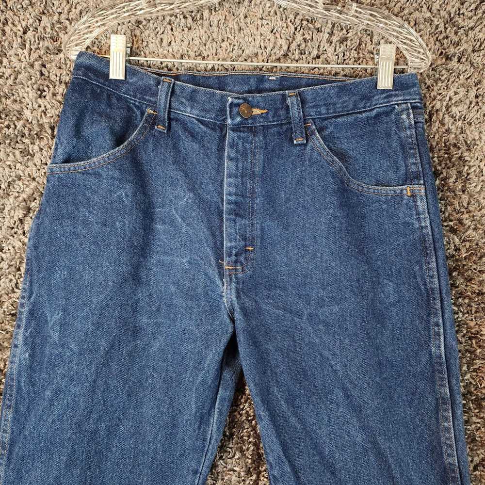 Vintage Rustler Mens Dark Wash Straight 100% Cott… - image 3