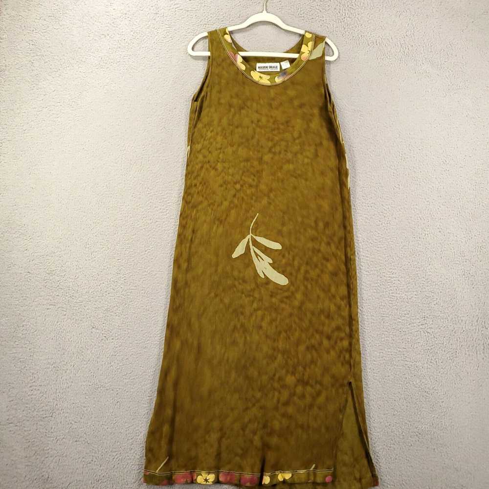 Vintage Mirror Image Dress Womens Large Brownish … - image 2