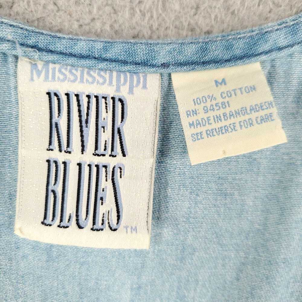 Vintage Mississippi River Blues Denim Jumper Wome… - image 3