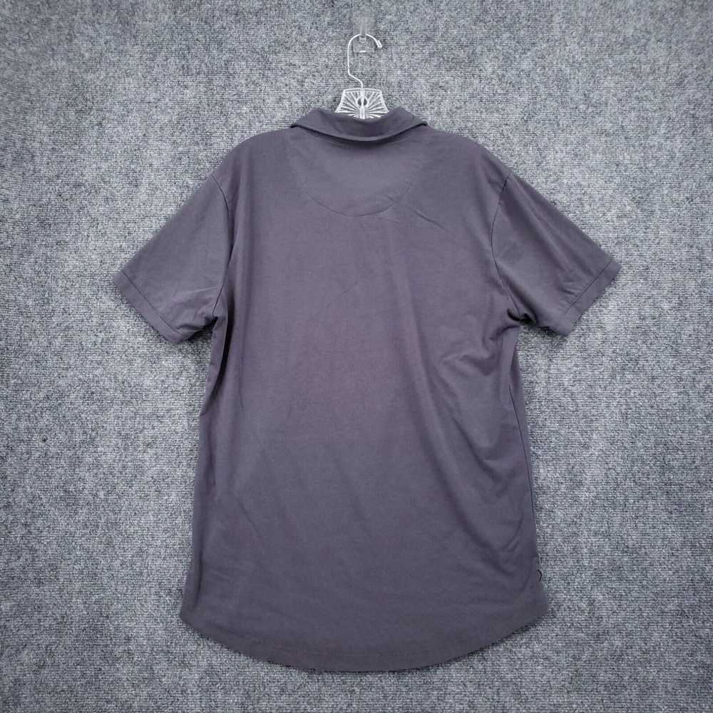 Cuts Cuts Polo Shirt Mens L Large Gray Curve Hem … - image 2