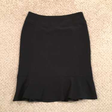 Vintage B. Moss Skirt Size 8 Black Midi Lined Ple… - image 1