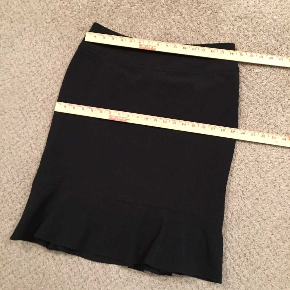 Vintage B. Moss Skirt Size 8 Black Midi Lined Ple… - image 2