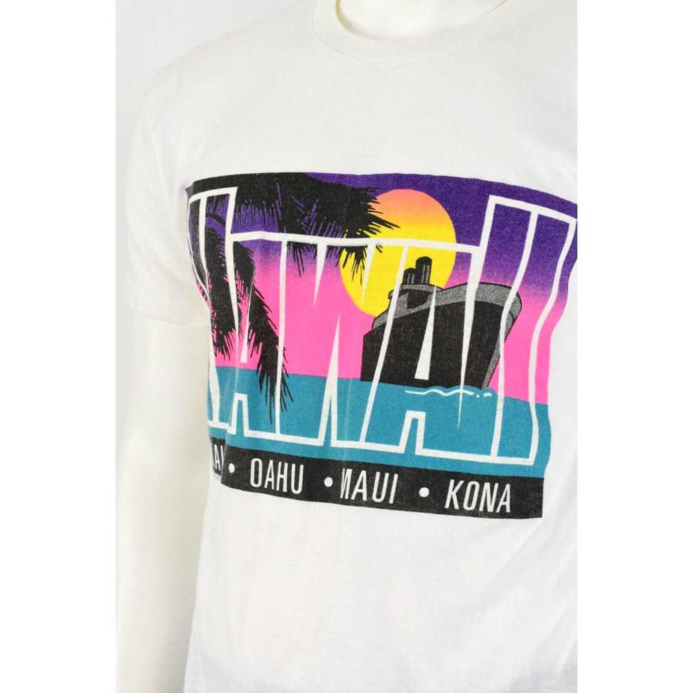 Vintage 80s Vintage Mens XL Hawaii Graphic T Shir… - image 2