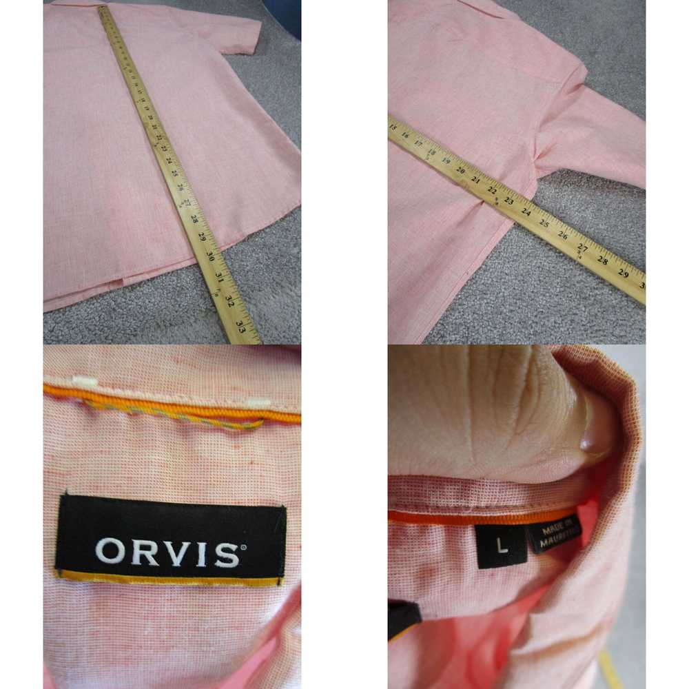 Orvis Orvis Shirt Mens Large Button Up Pink Cotto… - image 4