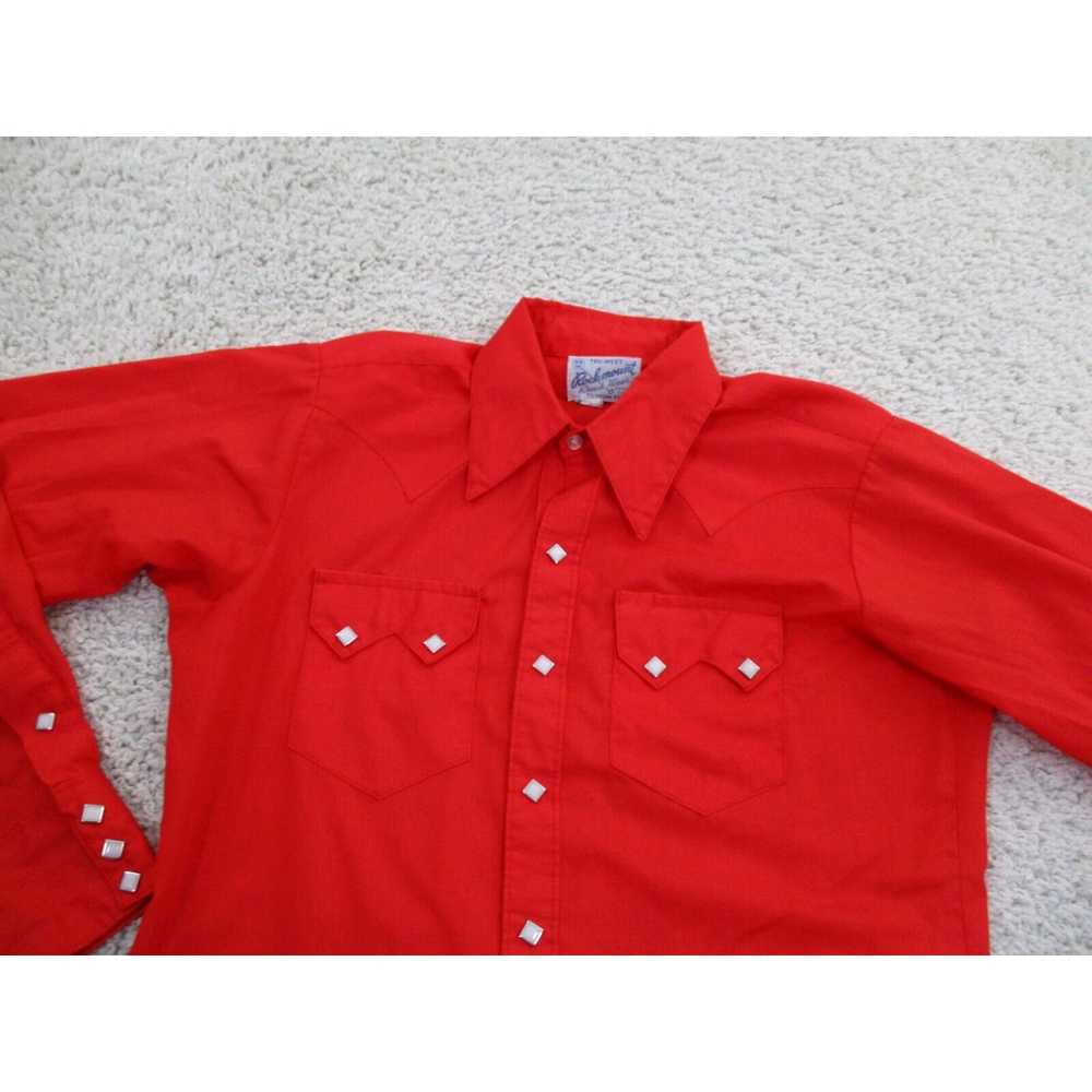 Vintage Vintage Rockmount Shirt Mens Medium Red D… - image 2