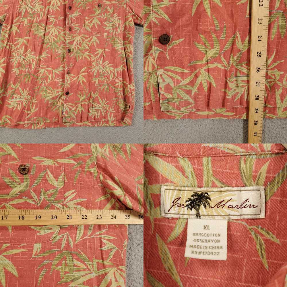 Vintage Joe Marlin Hawaiin Shirt Mens XL Flowers … - image 4