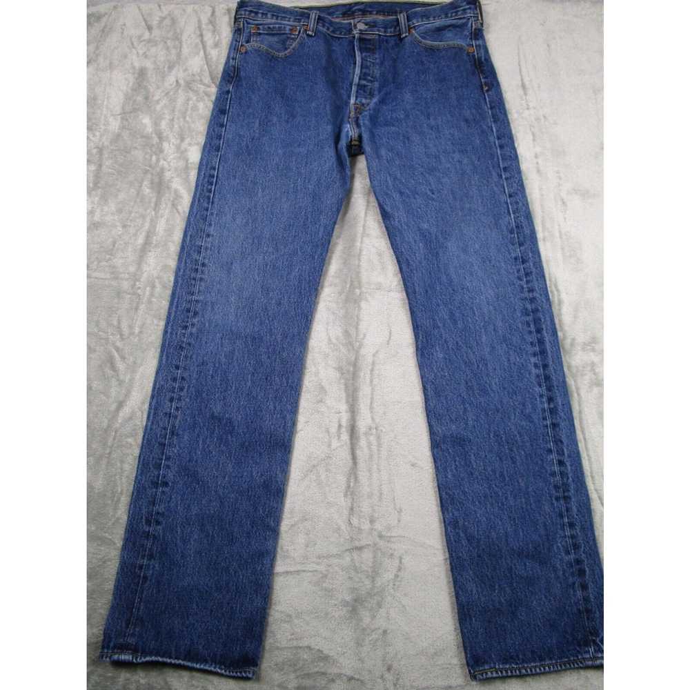 Levi's Levis 501 Jeans Mens 32x30 Blue Demim Dist… - image 1