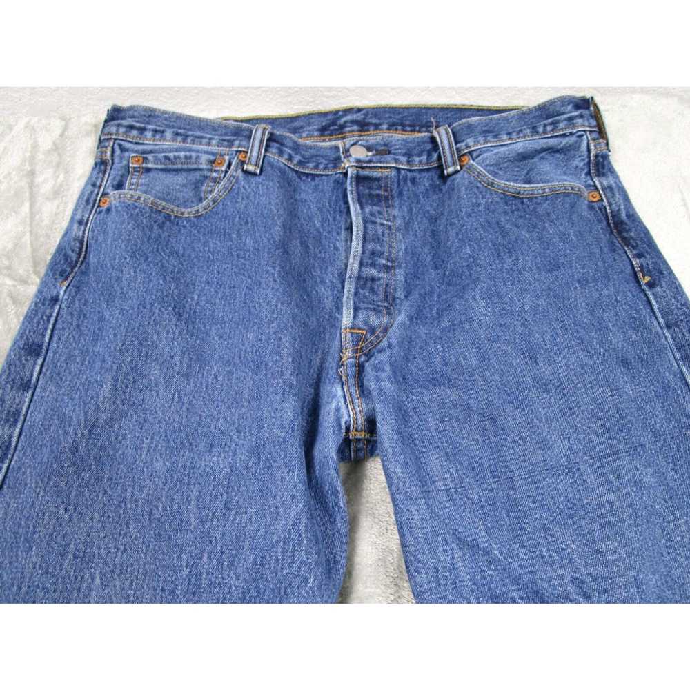 Levi's Levis 501 Jeans Mens 32x30 Blue Demim Dist… - image 3