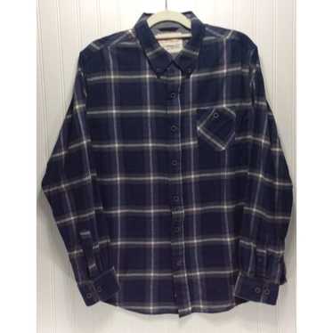 Weatherproof WEATHERPROOF Mens Blue Plaid Flannel… - image 1