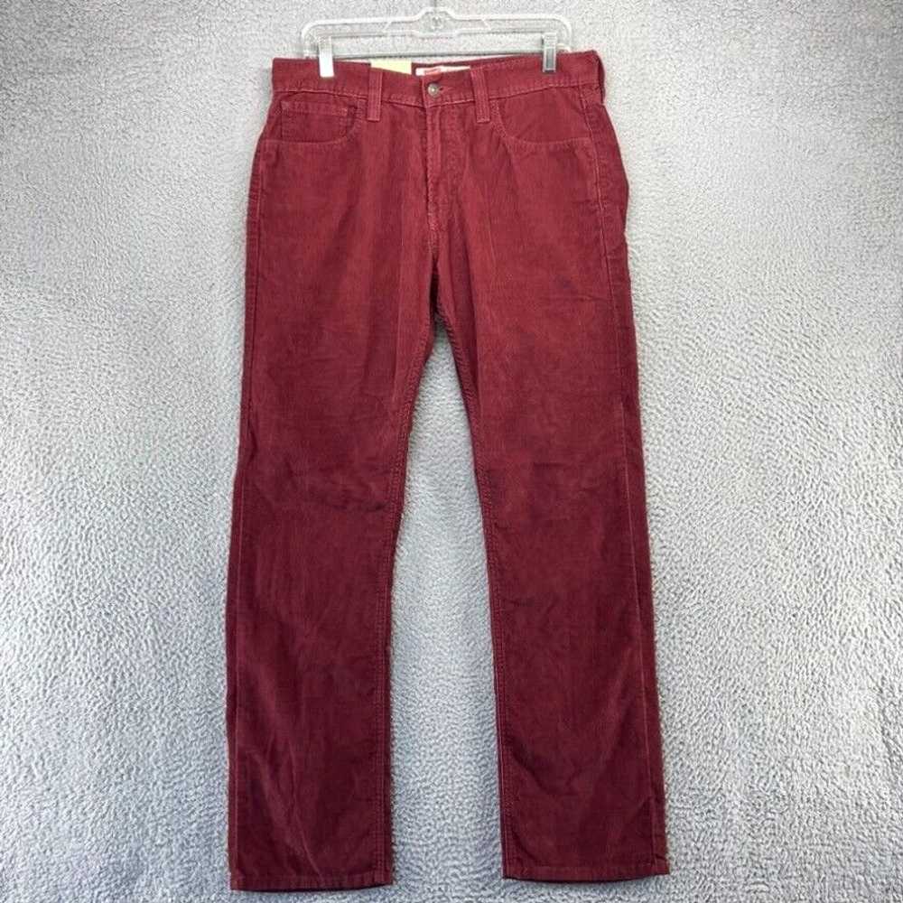 Levi's Levi's Pants Men's 33x32 Red Corduroy Chin… - image 1