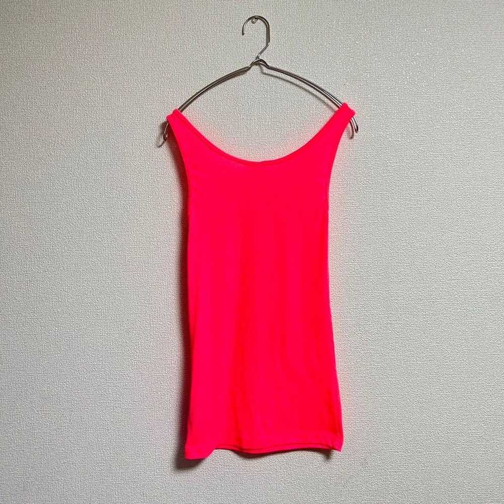 【H and M】Round neck tank top neon color, long len… - image 3