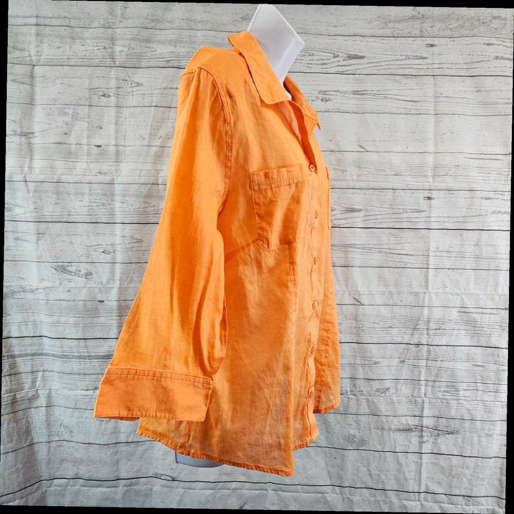 Vintage Chicos Womens Button Front Shirt Sz XL So… - image 3