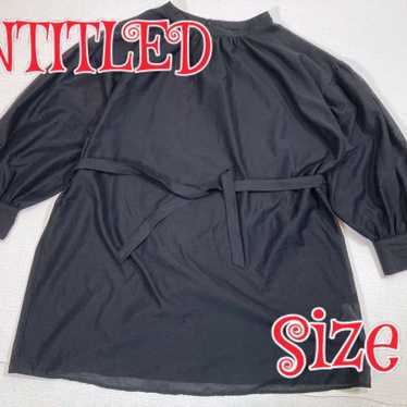 UNTITLED Untitled Thin Top Black 2 Blouse