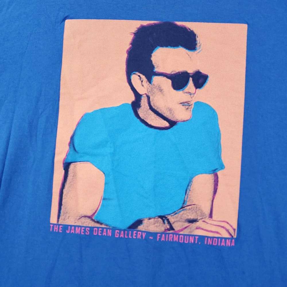 Gildan James Dean Gallery Shirt Adult XXL Blue Po… - image 2