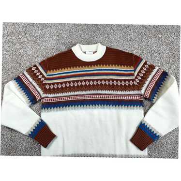 Atomic VTG 80s Fair Isle Pattern Sweater Women's … - image 1