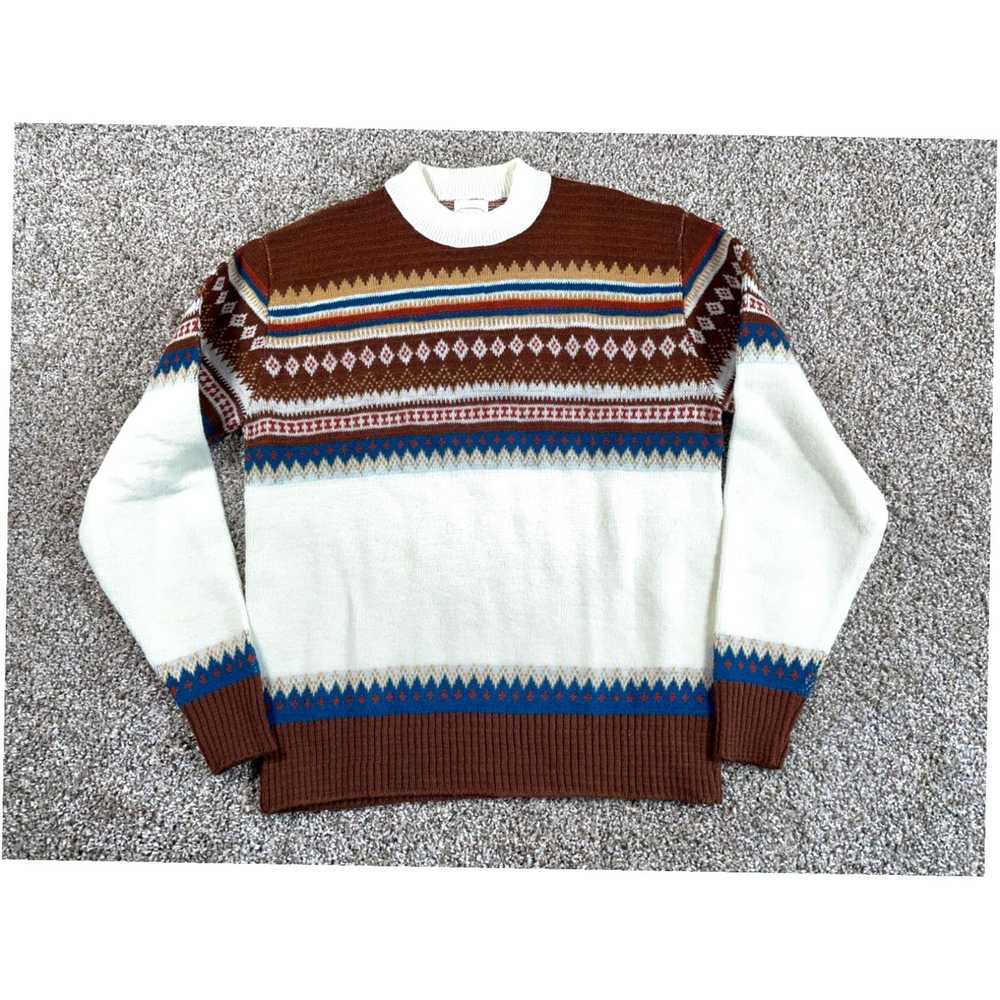 Atomic VTG 80s Fair Isle Pattern Sweater Women's … - image 2