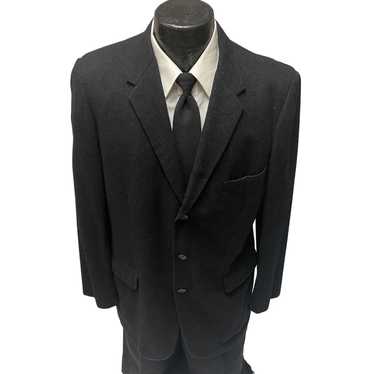 Bespoke Vtg BESPOKE BLACK Sport Coat ROCKABILLY Ja