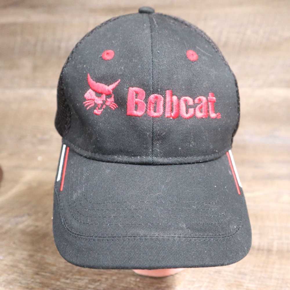 Vintage Bobcat of Fort Leppo Rents Strap Back Bla… - image 1