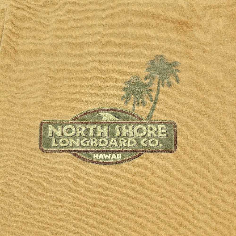 Vintage North Shore Longboard Shirt Men's XL Brow… - image 2