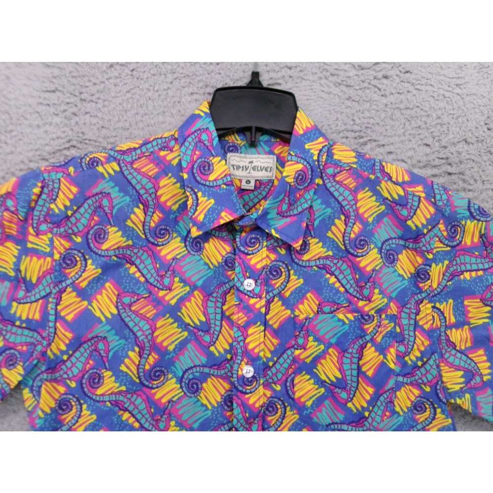 Vintage Tispy Elves Button Up Shirt Mens Medium H… - image 2