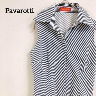 Pavarotti sleeveless shirt with collar, sleeveles… - image 1