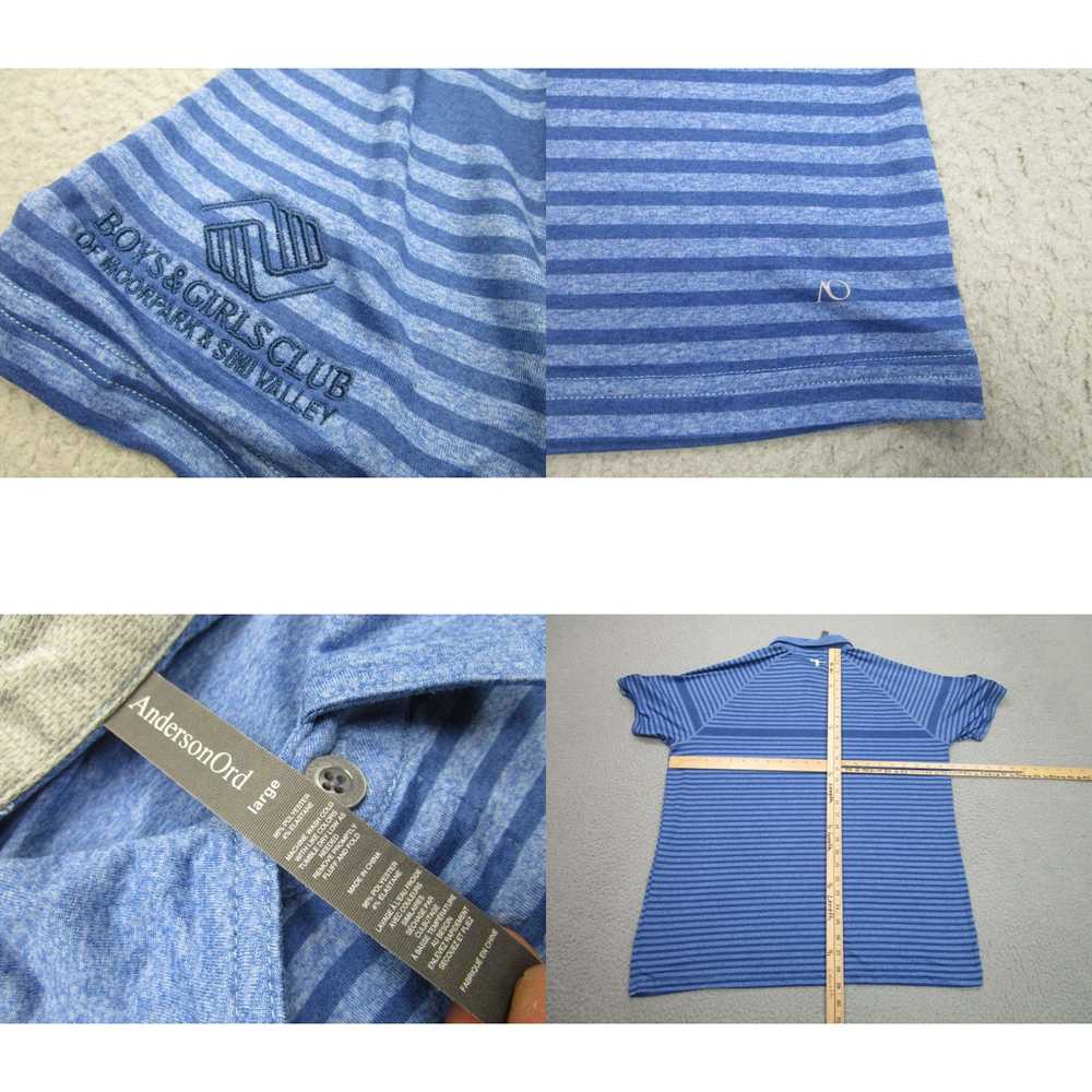 Vintage Anderson Ord Shirt Mens Large Blue Stripe… - image 4