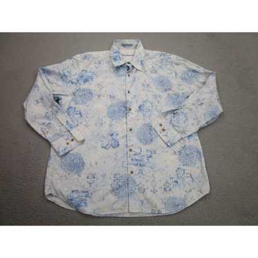 Tommy Bahama Tommy Bahama Shirt Mens XL Blue Whit… - image 1