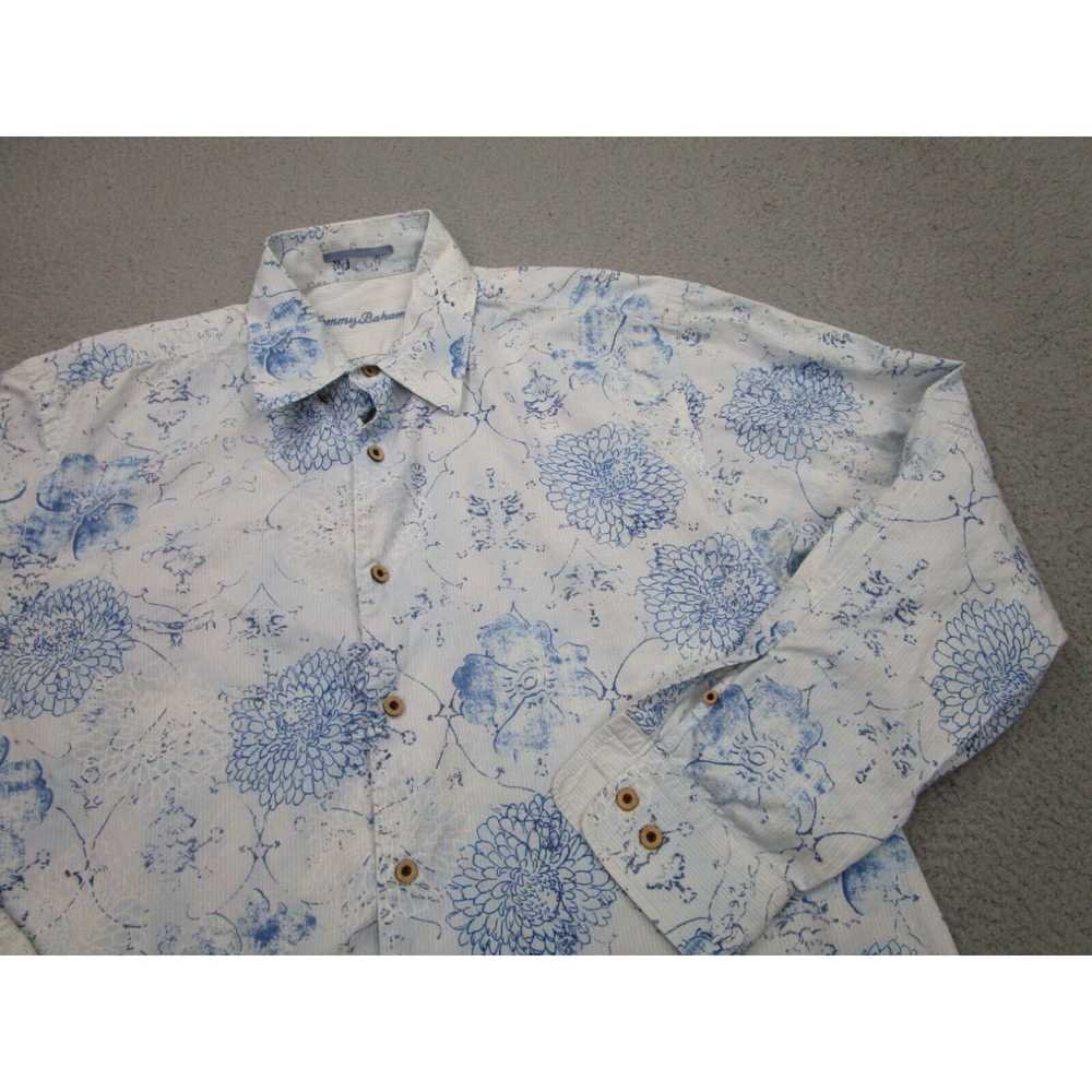 Tommy Bahama Tommy Bahama Shirt Mens XL Blue Whit… - image 2